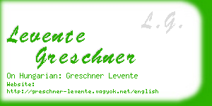 levente greschner business card